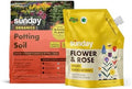 Sunday Organic Potting Soil & Flower Plant Food Bundle, OMRI Listed by SundayYardandGarden