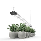 LED Grow Light Full Spectrum Light Linkable 5000K Daylight + 660nm Red Indoor Plant Lighting Fixture (4 FT) by BoostGro