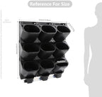 9 Pockets Greenstalk Vertical Planter, Wall Mounted Vertical Planter(Black) - Image 2