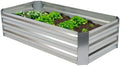 Sunnydaze Rectangle Galvanized Raised Garden Bed for Vegetables & Flowers by SunnydazeDecor