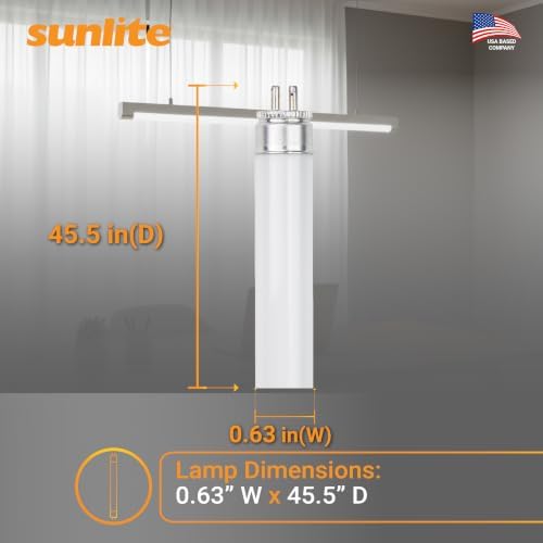 Sunlite 30435 F54T5/835/HO 4 Foot T5 Linear Fluorescent Lamp, 54 Watts, 5000 Lumens, 3500K Neutral White, Miniature G5 Bi-Pin Base, ROHS Compliant, High Performance Straight Tube, 40 Pack - Image 3