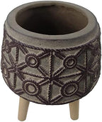 Leaf Large Planters Plant Pots, 36cm Rope fibreglass Composite - Image 6