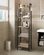 Hzuaneri Ladder Shelf, Bookshelf, Freestanding Corner Storage Shelf - Image 6