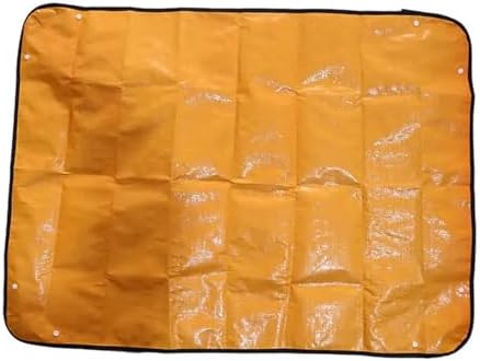 1Pcs Planting Mat 66cm-100cm Gardening Potting Pad Foldable Waterproof Garden Plant Flower Pot Transplanting Mats for Indoor Plant Repotting(100x100cm-Yellow) - Image 7