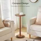 HOOBRO Small Round Side Tables, Set of 2, Drink Tables, Wooden End Tables - Image 5