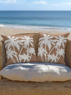 Tropical Palm Tree 18x18 Waterproof Outdoor Throw Pillows Set of 2 with Inserts, Vintage Brown Exotic Botanical Plants Patio Decorative Cushions for Outdoor Sofa Porch Garden Furniture - Image 6
