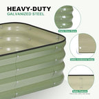 1MORE Raised Garden Bed,3 in 1 Modular Planter Raised Bed,4x2x1ft,Green-1Pk - Image 2