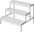 aboxoo 3-Tier Rectangular Metal Plant Stand, Ladder Flower Pot Rack by aboxoo