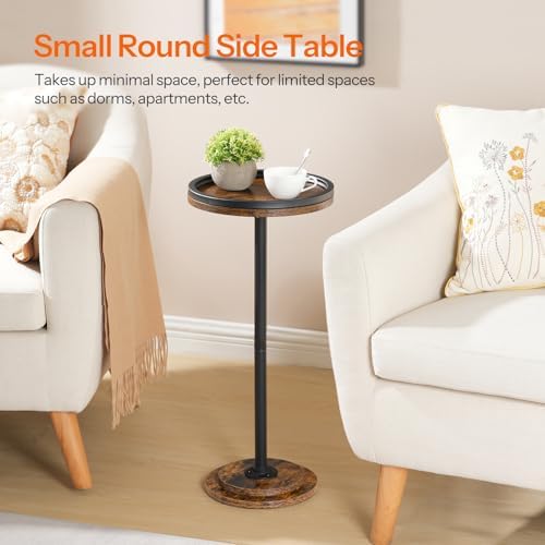 HOOBRO Small Round Side Tables, Drink Tables, Coffee Martini Tables - Image 5