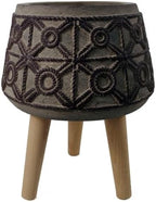Leaf Large Planters Plant Pots, 36cm Rope fibreglass Composite - Image 2
