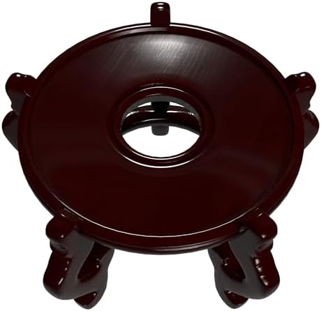 Red Lantern Rosewood Fishbowl Stand - Size 14.5 in. Base Diameter - Image 6
