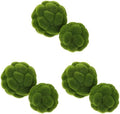 DOITOOL Green Moss Balls Decorative for Bowls: 6 Pcs Fake Moss Balls Faux Decorative Spheres for Bowl Fillers, Vase Filler, Wedding Decor, Table Arrangement, DIY Crafts (3.9" + 4.7") by DOITOOL