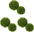 DOITOOL Green Moss Balls Decorative for Bowls: 6 Pcs Fake Moss Balls Faux Decorative Spheres for Bowl Fillers, Vase Filler, Wedding Decor, Table Arrangement, DIY Crafts (3.9" + 4.7") by DOITOOL