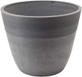 Arcadia Garden Products FM35CT Etched Pot 14x11-Cement by PSW