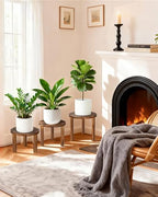 3-Pack Round Wooden Plant Stand Indoor, Heavy Duty Plant Stool - Image 6
