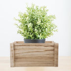 Wood Flower Pot Box Rustic Rectangular for Succulent Plants - Image 6