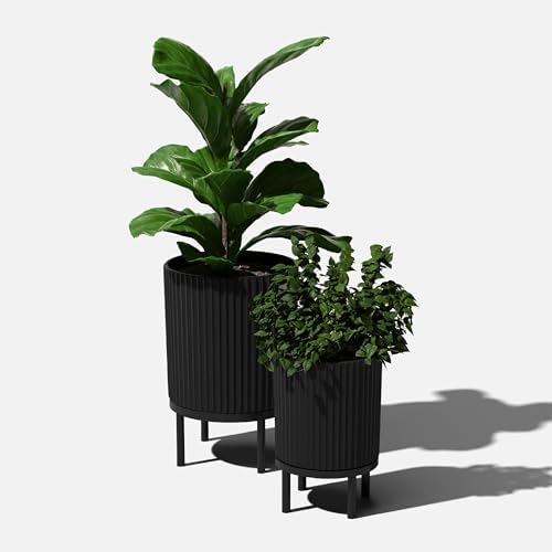 Veradek Demi Series Raised Duo Planters - Set of 2 Planters with Stands - Image 7