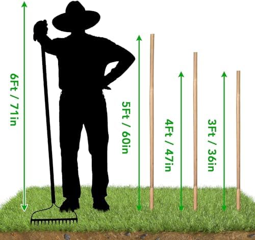 SWANGSA 40 Pack Bamboo Stakes for Plant 5 Feet(57.5inch), Bamboo Sticks Plant Support Garden Stakes Poles with 200pcs Twist Ties for Tomatoes, Beans, Potted Plants, Indoor and Outdoor Climbing Plants - Image 6