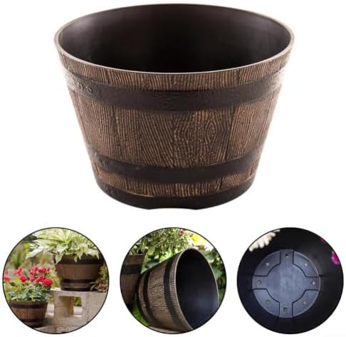 Thick Resin Flower Pot 9in for Indoor Decor - Image 5