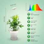 SANSI Grow Lights for Indoor Plants, LED Pot Clip Plant Light for Growing, 10 W+ 5 W, 2 Pack - Image 4