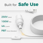DiCUNO Pendant Light Cord, for Hanging Paper Lantern, 13 Ft, White, 4-Pack - Image 4