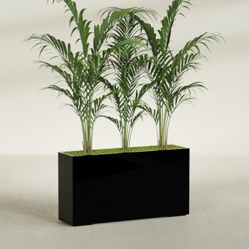 Greenline Alice Tall Rectangular Fiberglass Planter, Outdoor Planter Box - Image 4