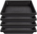 Plant Saucer 12 Inch Square 4 Pack, Plastic Plant Drip Trays, Plant Saucers for Indoors and Outdoors, Flower Pot Saucers, Saucers for Potted Plants, Planter Saucer, Plant Water Catcher Trays for Pots by Unknown