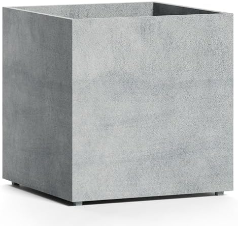 Reglito Cube Planters for Outdoor Plants, Square Indoor/Outdoor by Cosapots