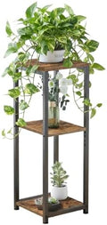 3-Tier Tall Plant Stand Indoor, Small Square Side Table for Home by VonDream
