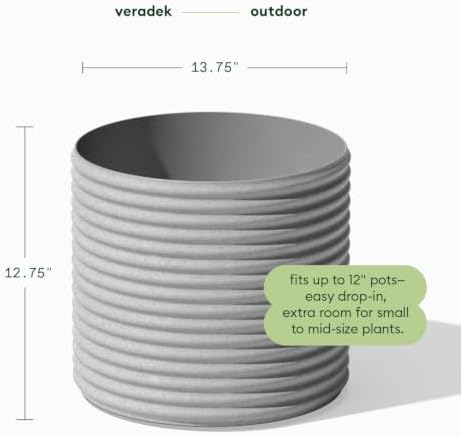Veradek Mod Series Short Planter - Round Outdoor Planter - Image 2
