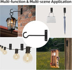 Metal Plant Wall Hooks 30Pack Bulk Hanging Brackets Indoor Black 6In - Image 5