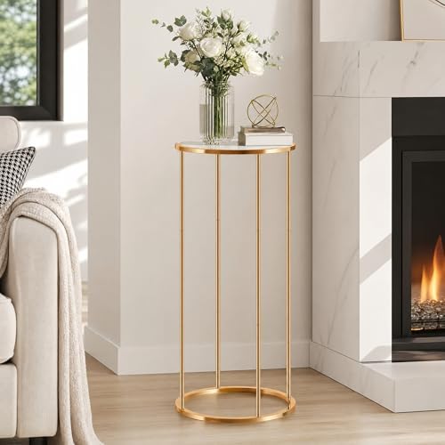 3PCS Round Cylinder Pedestal Stands Set, Gold Metal Display Columns with Removable Acrylic Tops, Sturdy Iron Nesting Risers for Wedding Party Dessert Table, Floral Vases and Event Decor (23.6", 31.5", 39.3" Heights) - Image 6