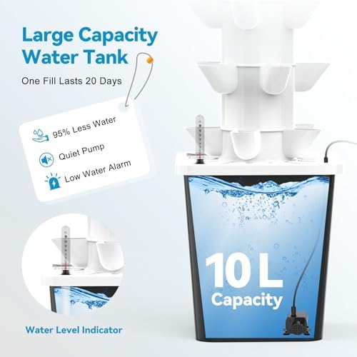 JESLED 6 Tiers Hydroponics Growing System Kits with LED Grow Lights,Tent - Image 5