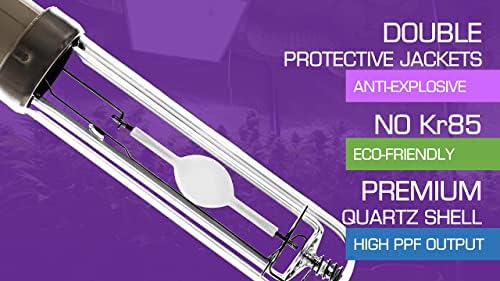 CMH 315W 3000K 625umol / 4200K 590umol Ceramic Metal Halide 4200K CDM Full Spectrum Indoor Vegging Grow Light Bulb Pack of 2 - Image 2