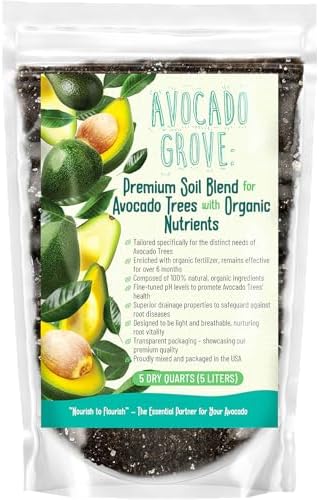 GARDENWISE Avocado Tree Soil – Premium Organic Potting Mix for Avocado Trees | Tailored pH & Organic Nutrients | Fast-Draining & Moisture-Retaining | Indoor & Outdoor Use (5 QUARTS) by GARDENWISE