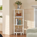 YUFAM 4-Tier Corner Shelf, White by YUFAM