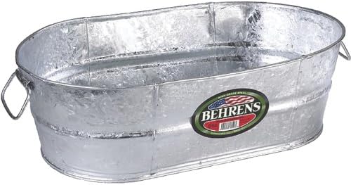 Behrens Tub 10.5 Gal Oval Galvanized by Behrens