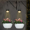SUNNYPARK 2 Pack Solar Hanging Planters for Plants Outdoor by SUNNYPARK