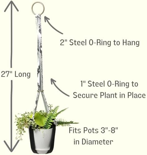 Genuine Leather Plant Hanger + Pot | Minimalist Hanging Planter | Modern Indoor/Outdoor Décor - Image 4