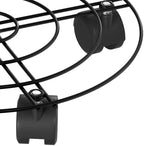 Rolling Plant Caddy with Wheels Heavy Duty Tray 4-Pack - 12” Round Metal Indoor or Outdoor Plant Stand with Wheels and 110lb Capacity - Rustproof Planter Caddies with Locking Casters by Pure Garden - Image 4