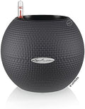 Lechuza Puro Colour 20 + Macrame Slate Grey 13354 by LECHUZA