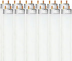 LUXRITE F17T8/850 17W 24 Inch T8 Fluorescent Tube Light Bulb, 5000K 12-Pack by LUXRITE