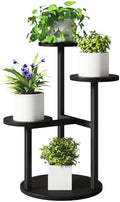 IBUYKE 4 Tier Small Plant Stand for Indoor, Black TMJ073B by IBUYKE