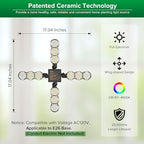 SANSI Grow Light for Indoor Large Plants, 80W High PPFD Dimmable, E26 Base - Image 5