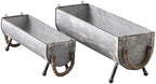 SOFE Poultry Feeder Galvanized Metal Chicken Feeder Set of 2 - Image 6