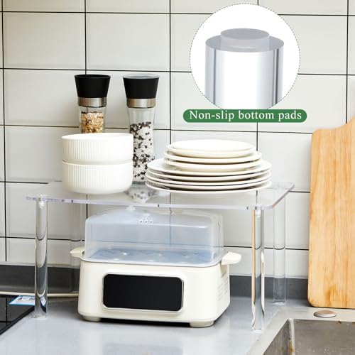 RattanView 15 Inch Acrylic Risers Display Stands 4-leg Plant Stand - Image 6