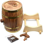 1.5L Oak Aging Barrels Whiskey Barrel Dispenser Home Wine Bucket Whiskey Barrel for Wine, Spirits, Beer, and Liquor Light Yellow (with baked oak chips) - Image 6