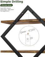 Bamworld Floating Shelves for Wall Planters Indoor Hanging Plant Shelves - Image 7