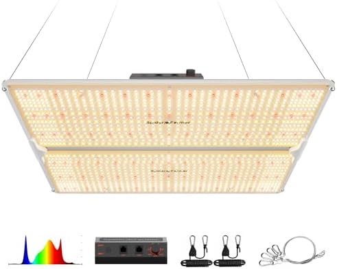 Spider Farmer SF4000 LED Grow Lights for Indoor Plants in 4x4 Grow Tent by SpiderFarmer