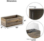 Etchey Personalized Wood Planter Box, Custom Wooden Flower Pot, Name Boxes, Pot, Brown - Image 6